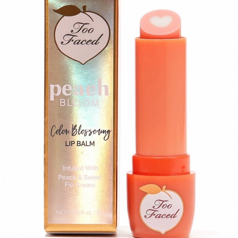 Too Faced Peach Bloom Color Blossomny Lip Balm - color is Lilac Bloom
